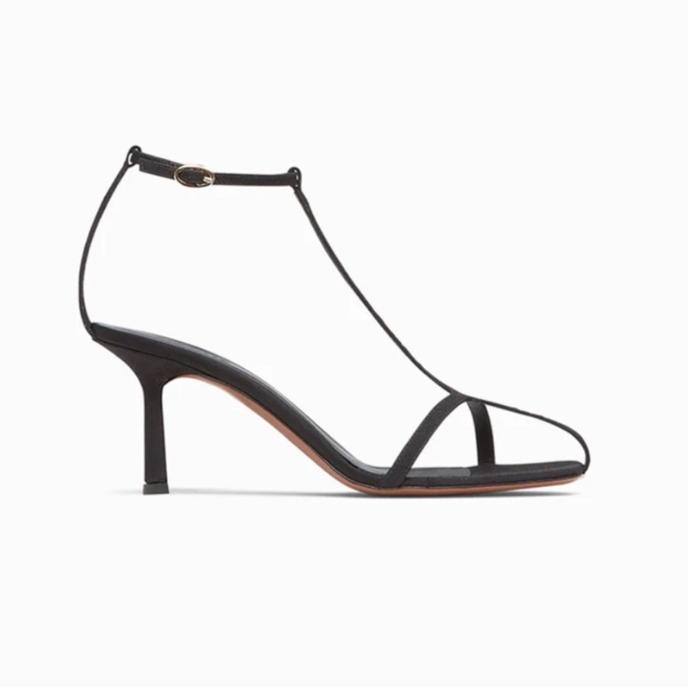 Neous Jumel Navy Strappy Square-Toe Heeled Sandals Sz 39 - Picture 4 of 11